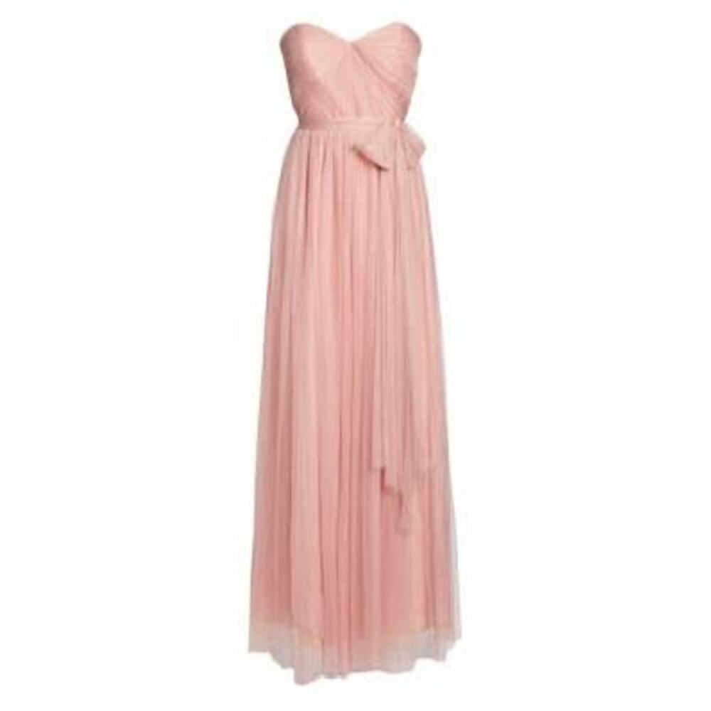 Jenny Yoo Annabelle convertible tulle gown in Pink Size 6